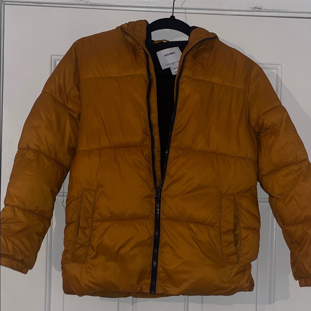 Old Navy Mustard Puffer Jacket